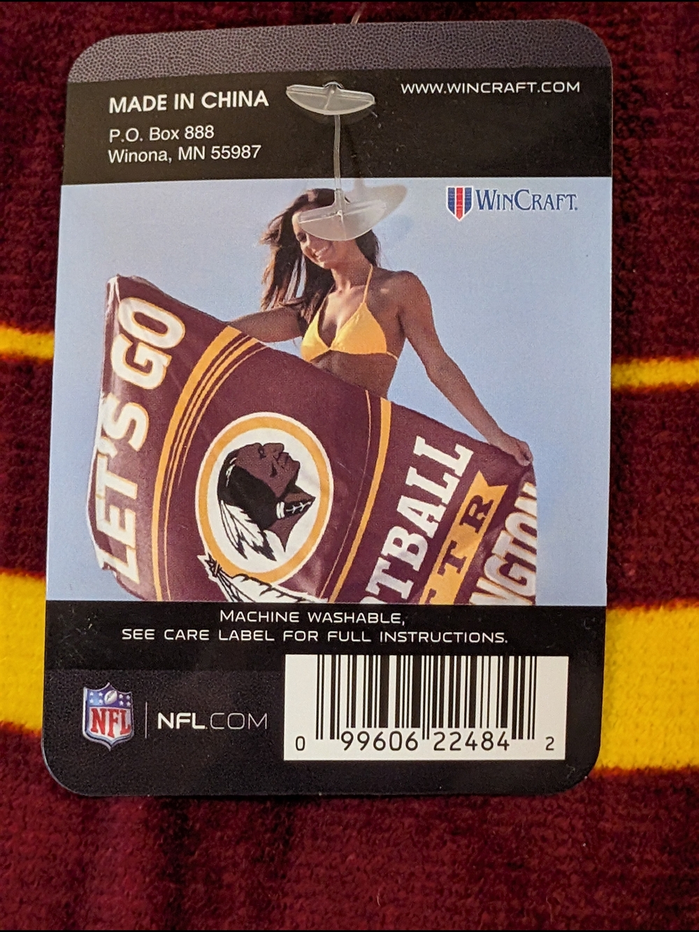 WinCraft NFL Washington Team Towel - Burgundy & Gold